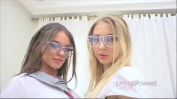 Two schoolgirl friends brutally fucked